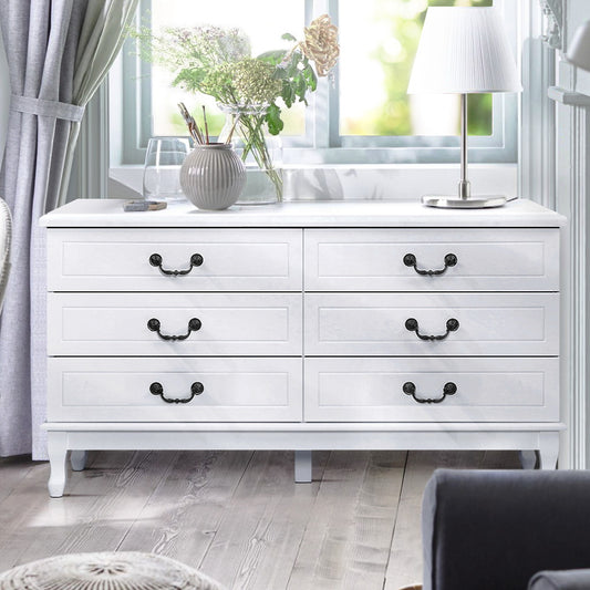 Artiss 6 Chest of Drawers - KUBI White - Furniture > Bedroom > Dressers