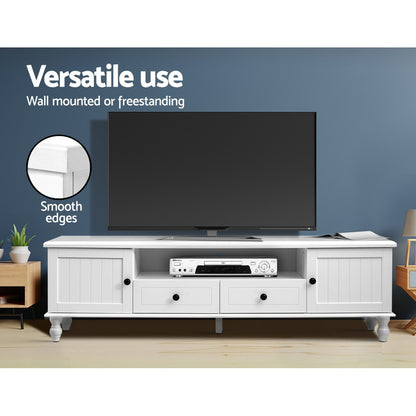 Artiss TV Cabinet Entertainment Unit 160cm White Kubi - Furniture > Living Room > TV Units