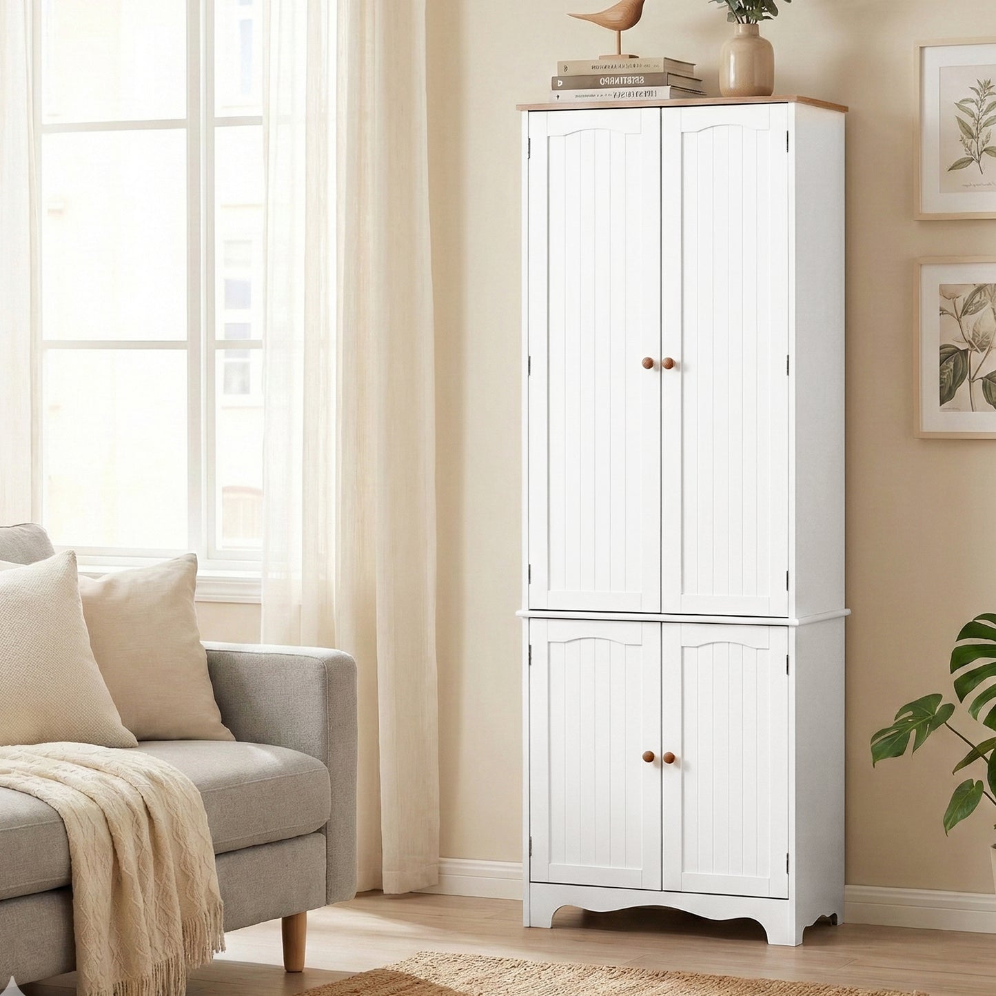 Buffet Sideboard 4 Doors - BERNE White