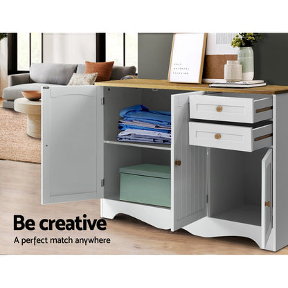 Buffet Sideboard 3 Doors - BERNE White