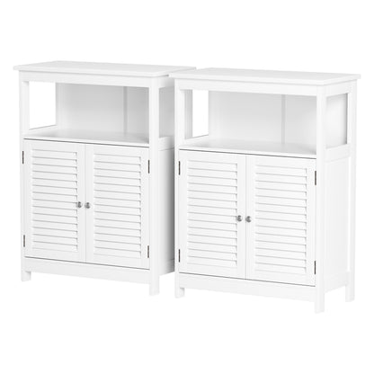 2x Buffet Sideboard Cabinet Server Cupboard Kitchen Bathroom Storage IVOR