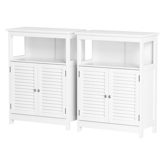 2x Buffet Sideboard Cabinet Server Cupboard Kitchen Bathroom Storage IVOR