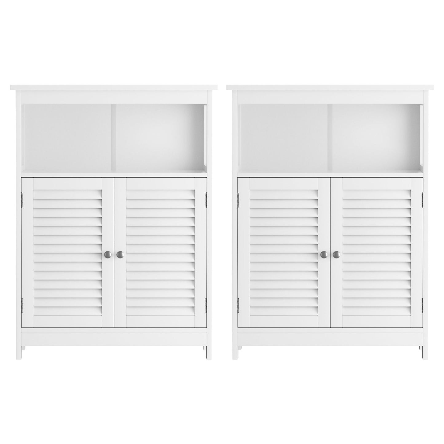 2x Buffet Sideboard Cabinet Server Cupboard Kitchen Bathroom Storage IVOR