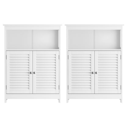 2x Buffet Sideboard Cabinet Server Cupboard Kitchen Bathroom Storage IVOR