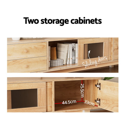 Artiss TV Cabinet Entertainment Unit Stand Storage Drawer 180CM Furniture > Living Room > TV Units