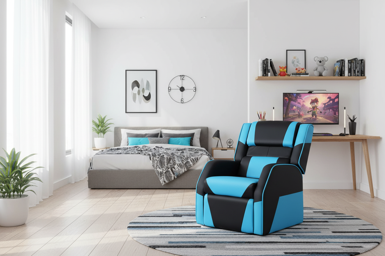 Kids Recliner Chair PU Leather Gaming Sofa Lounge Couch Children Armchair