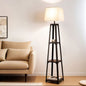 Floor Lamp 3 Tier Shelf Storage LED Light Stand Home Room Vintage White - Home & Garden > Lighting > Floor Lamps