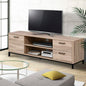 Artiss TV Cabinet Entertainment Unit 132cm Pine Tania - Furniture > Living Room > TV Units