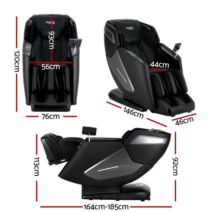 Livemor 4D Massage Chair Electric Recliner Home Massager Black - Furniture > Bar Stools & Chairs > Massage Chairs