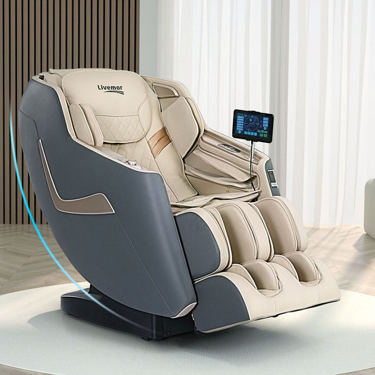 Livemor Massage Chair Electric Recliner Home Massager 3D Opal - Furniture > Bar Stools & Chairs > Massage Chairs