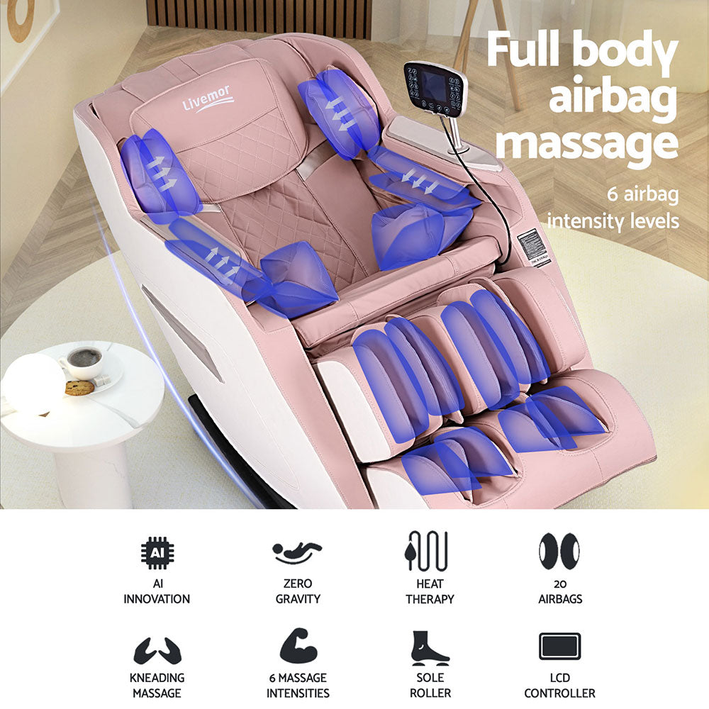 Livemor Massage Chair Electric Recliner Home Massager Amos Furniture > Bar Stools & Chairs > Massage Chairs
