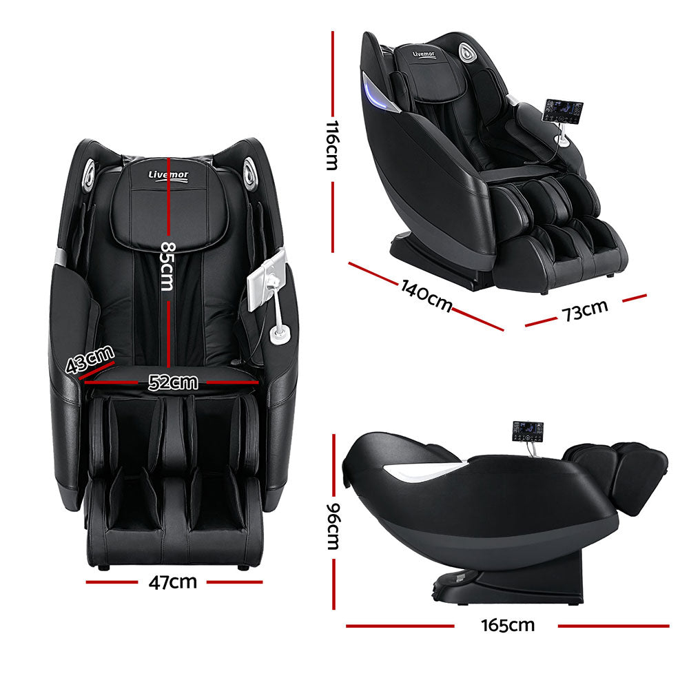 Livemor Massage Chair Electric Recliner Home 3D Massager Flynn - Furniture > Bar Stools & Chairs > Massage Chairs