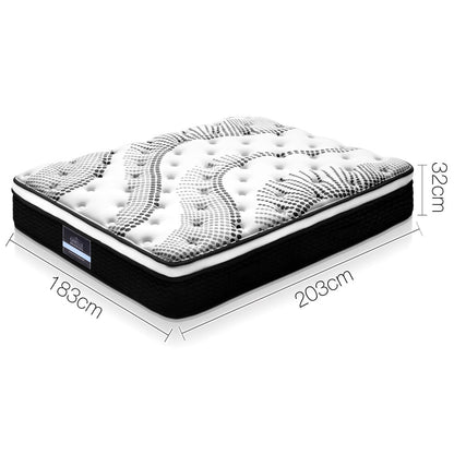 Giselle Bedding 32cm Mattress Euro Top King Furniture > Mattresses > King Size Mattress