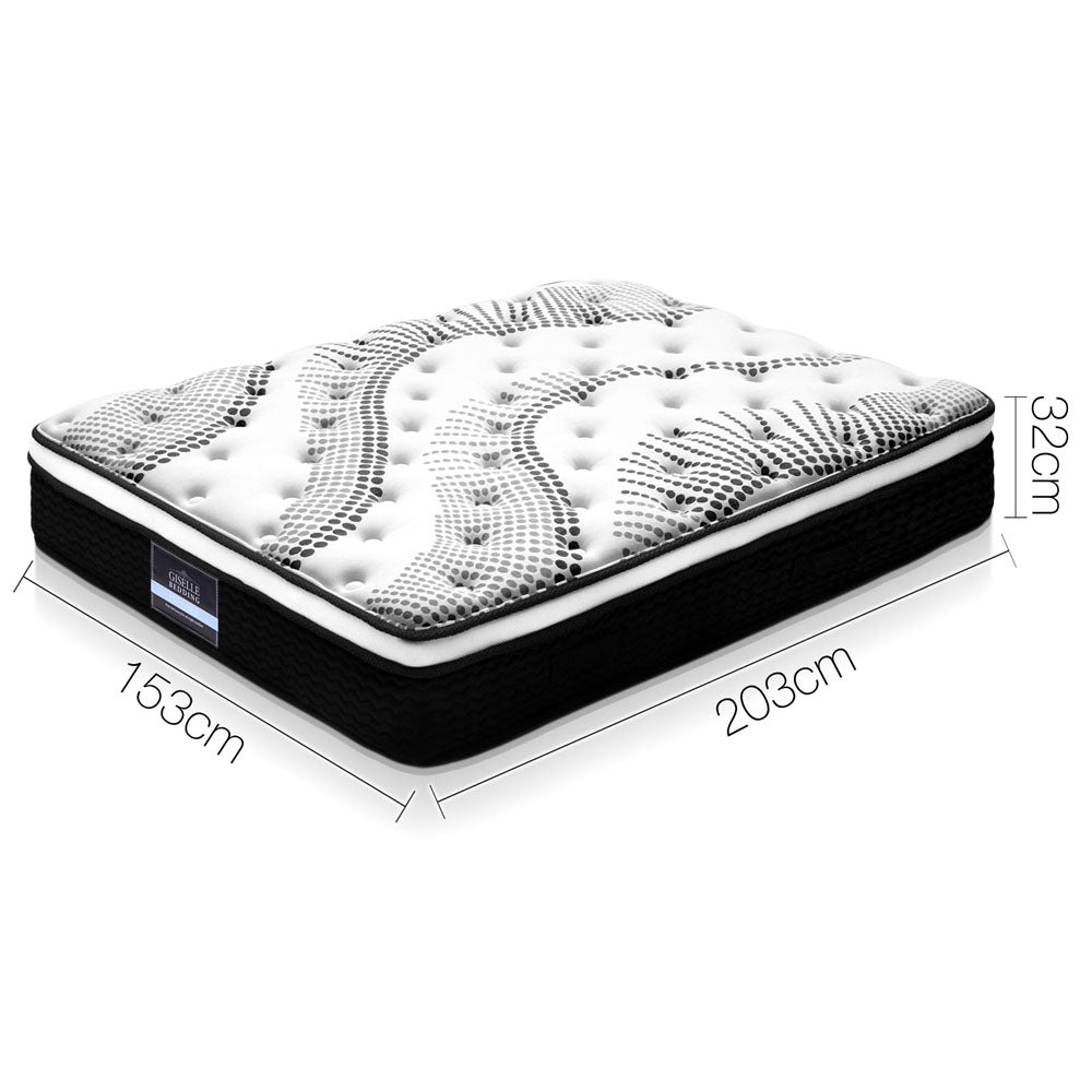 Giselle Bedding 32cm Mattress Euro Top Queen Furniture > Mattresses > Queen Mattress