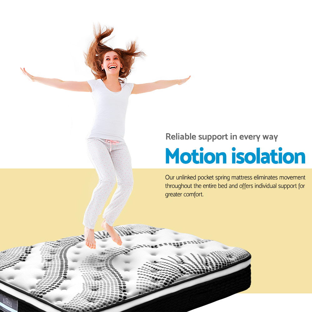 Giselle Bedding 32cm Mattress Euro Top Queen Furniture > Mattresses > Queen Mattress