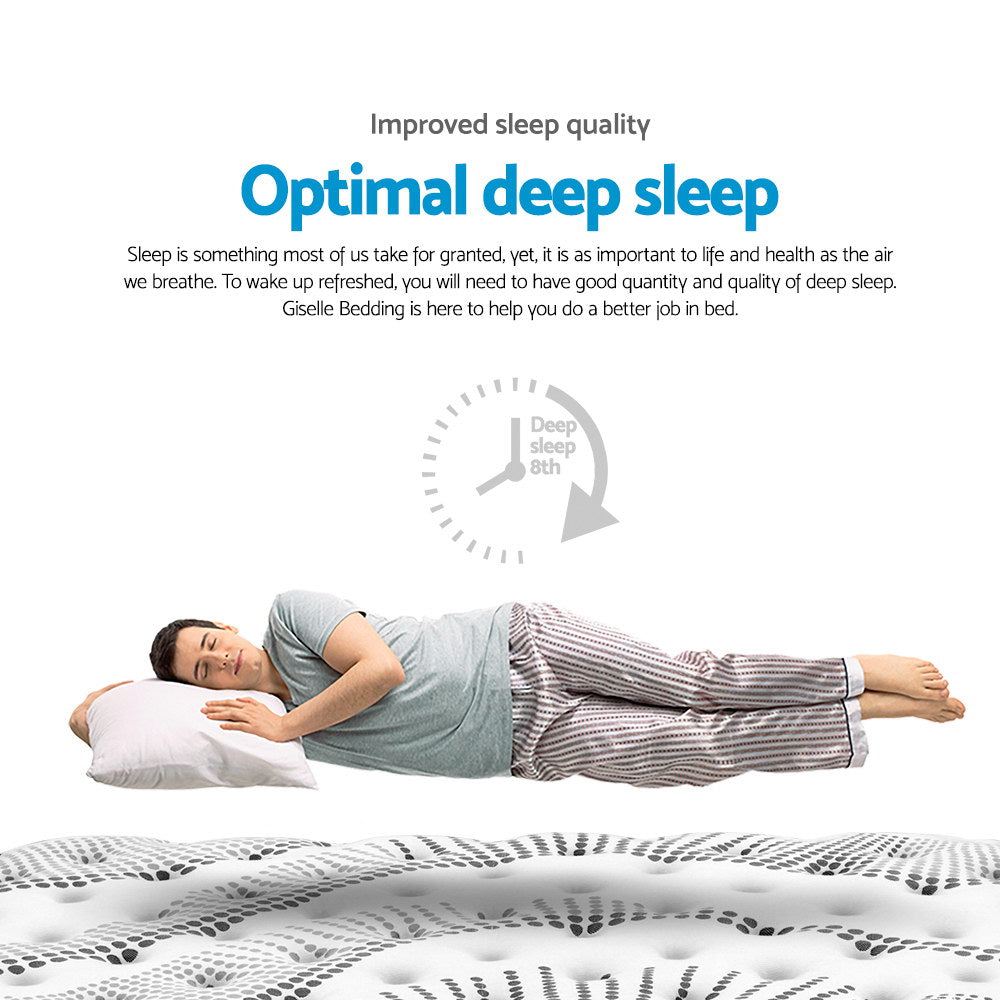 Giselle Bedding 32cm Mattress Euro Top Queen Furniture > Mattresses > Queen Mattress