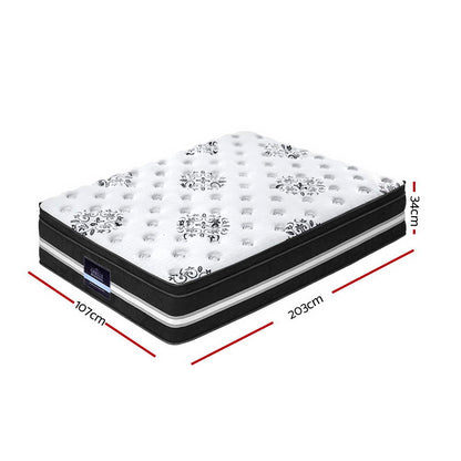 Giselle Bedding 34cm Mattress Cool Gel Memory Foam King Single - Furniture > Mattresses > King Single Mattress