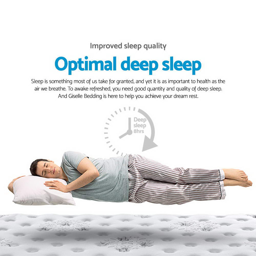 Giselle Bedding 34cm Mattress Cool Gel Memory Foam King Single - Furniture > Mattresses > King Single Mattress