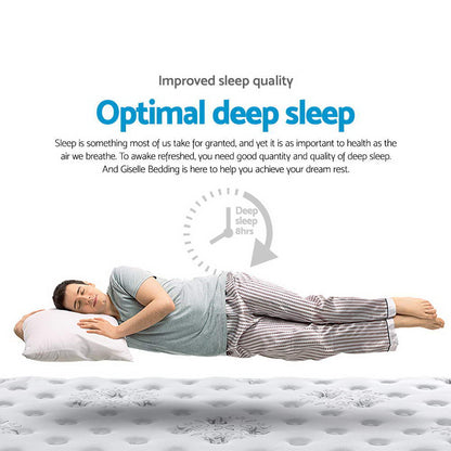 Giselle Bedding 34cm Mattress Cool Gel Memory Foam King Single - Furniture > Mattresses > King Single Mattress
