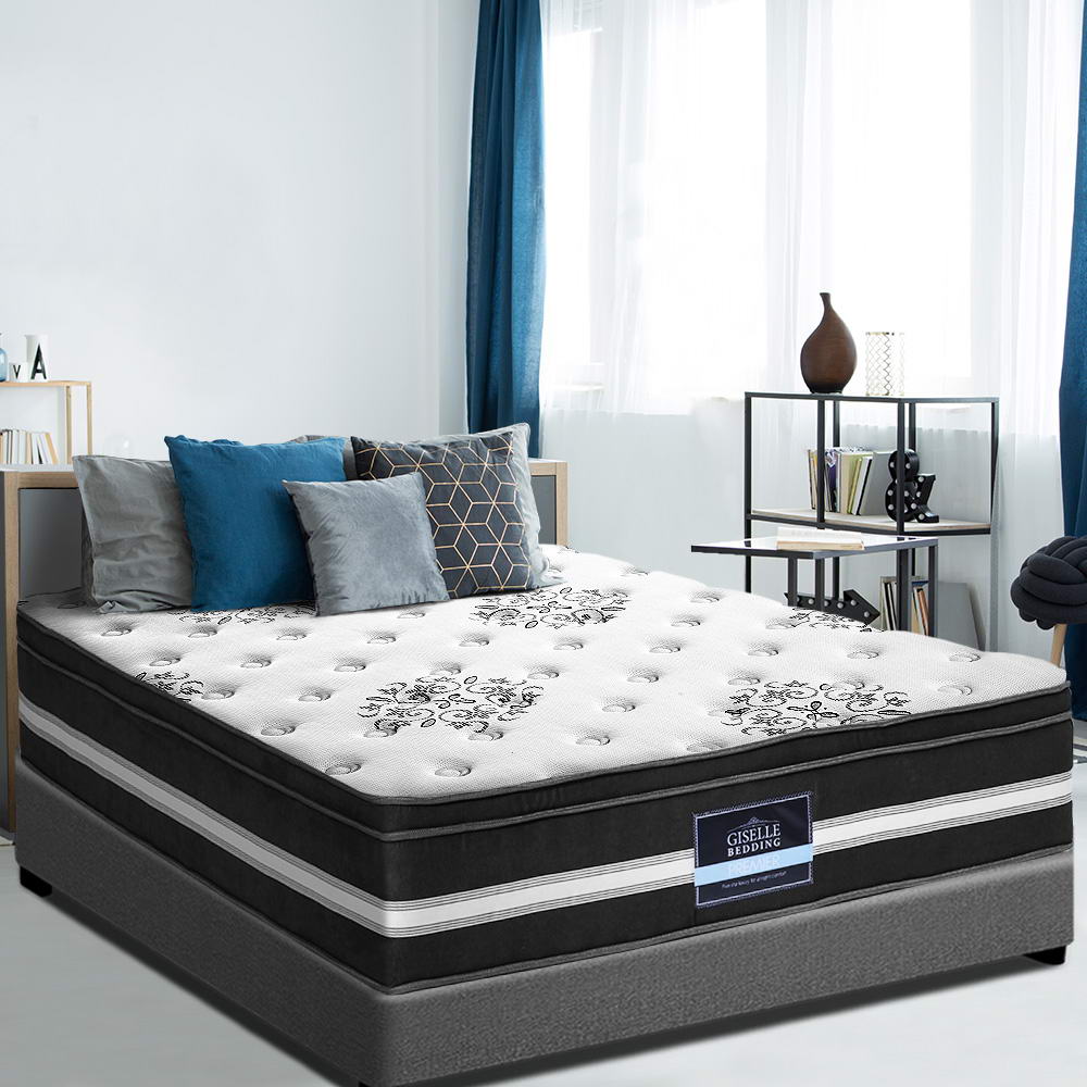 Giselle Bedding 34cm Mattress Cool Gel Memory Foam King Single - Furniture > Mattresses > King Single Mattress