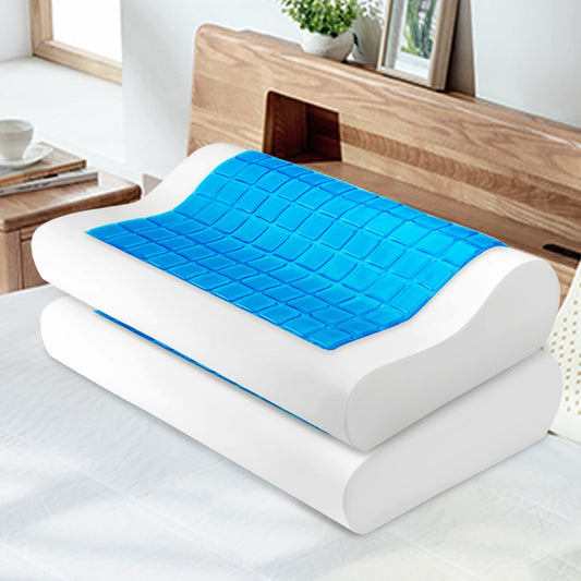 Giselle Bedding Contour Pillow Cool Gel Twin Pack - Home & Garden > Bedding > Pillows