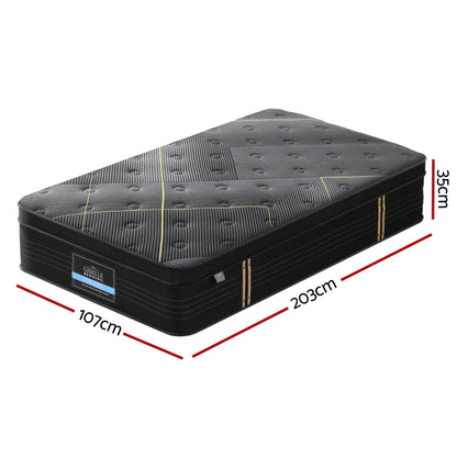 35cm Giselle Mattress King Single Bed Bamboo Pocket Firm Foam Furniture > Mattresses > King Single Mattress