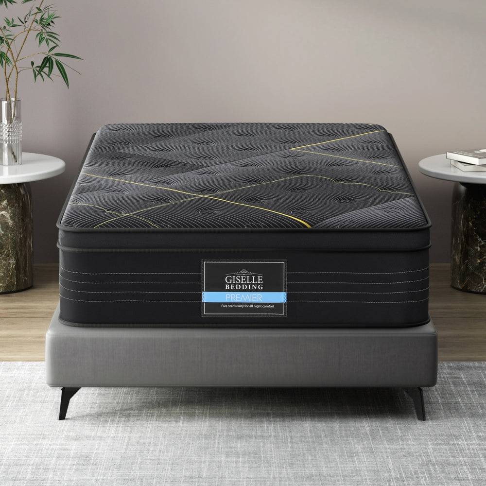 35cm Giselle Mattress King Single Bed Bamboo Pocket Firm Foam Furniture > Mattresses > King Single Mattress