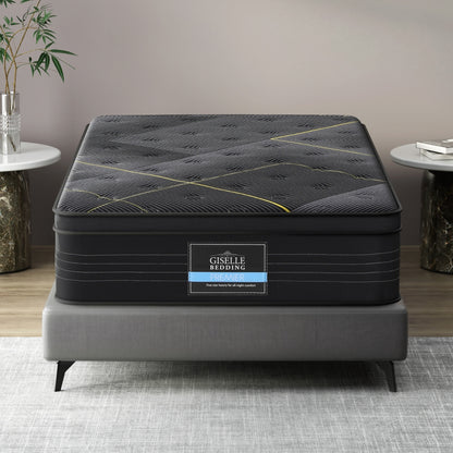 35cm Giselle Mattress King Single Bed Bamboo Pocket Firm Foam Furniture > Mattresses > King Single Mattress