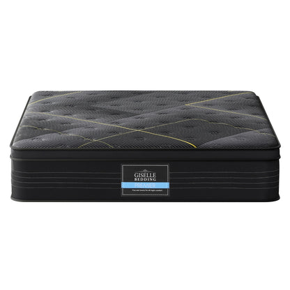 35cm Giselle Mattress Queen Bed Bamboo Pocket Firm Foam - Furniture > Mattresses > Queen Mattress