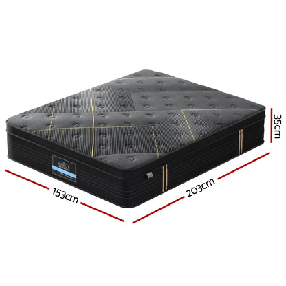 35cm Giselle Mattress Queen Bed Bamboo Pocket Firm Foam - Furniture > Mattresses > Queen Mattress