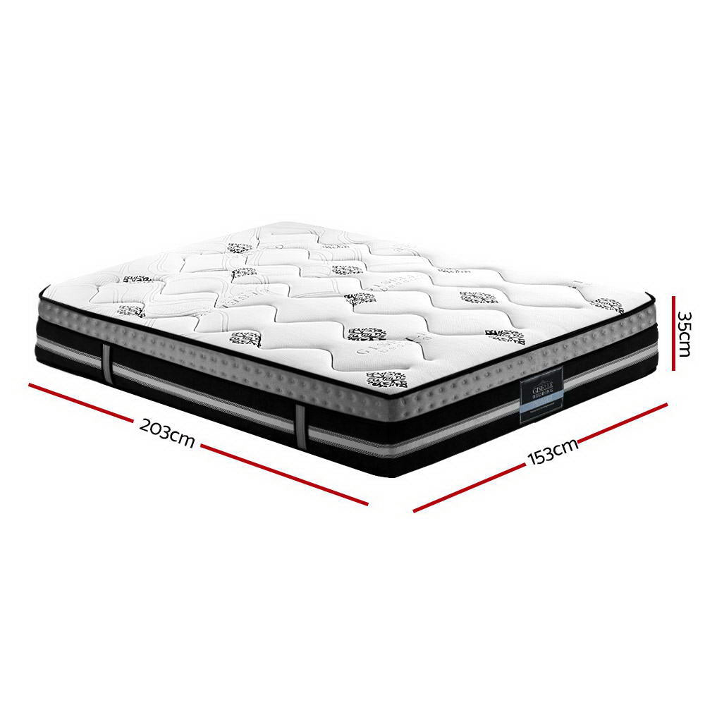 Giselle Bedding 35cm Mattress Cool Gel Memory Foam Queen - Furniture > Mattresses > Queen Mattress