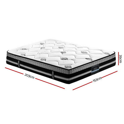 Giselle Bedding 35cm Mattress Cool Gel Memory Foam Queen - Furniture > Mattresses > Queen Mattress