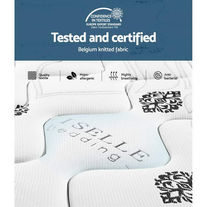 Giselle Bedding 35cm Mattress Cool Gel Memory Foam Queen - Furniture > Mattresses > Queen Mattress