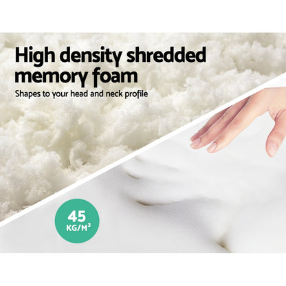 Giselle Bedding Memory Foam Pillow 19cm Thick Twin Pack Home & Garden > Bedding > Pillows