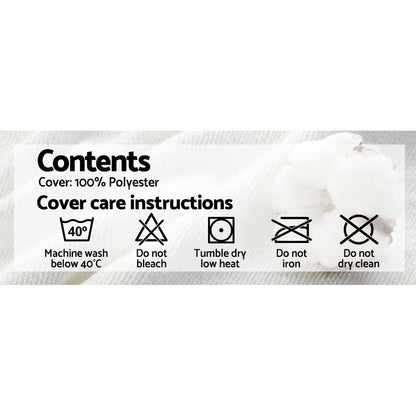 Giselle Bedding Memory Foam Pillow 19cm Thick Twin Pack Home & Garden > Bedding > Pillows