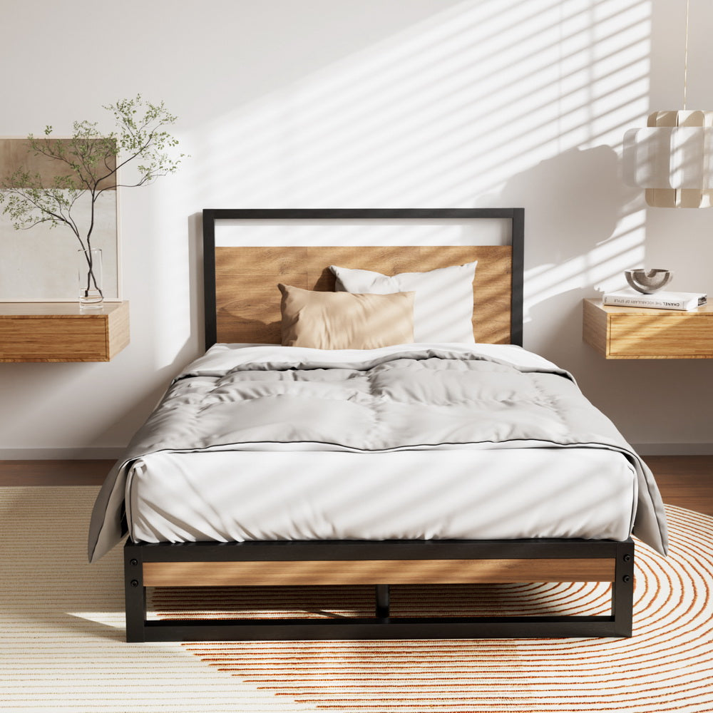 Artiss Bed Frame Metal Bed Frame DANE - King Single - Furniture > Bedroom > Beds & Bed Frames