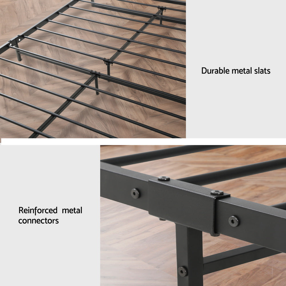Artiss Bed Frame Metal Bed Frame DANE - King Single - Furniture > Bedroom > Beds & Bed Frames