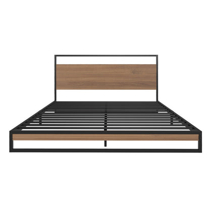 Artiss Metal Bed Frame Double Size Beds Platform with Mattress - Furniture > Bedroom > Beds & Bed Frames