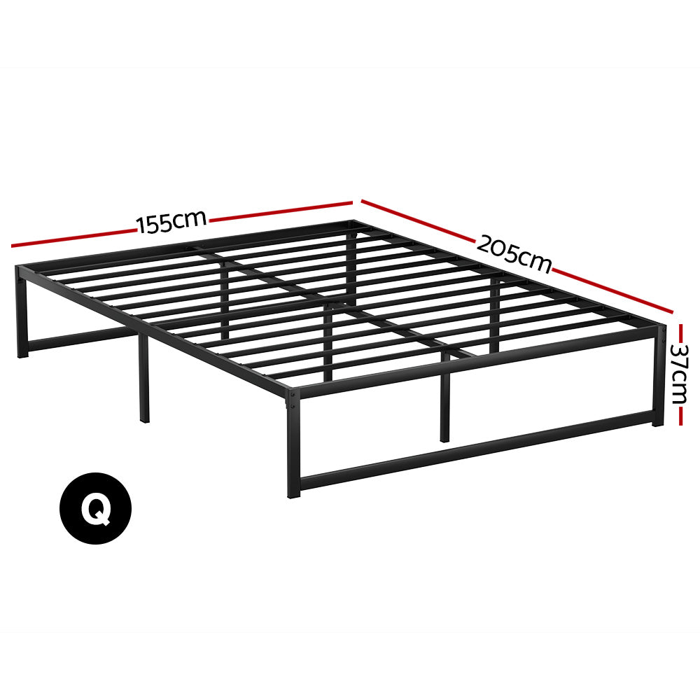 Artiss Bed Frame Queen Size Metal Frame TINO - Furniture > Bedroom > Beds & Bed Frames