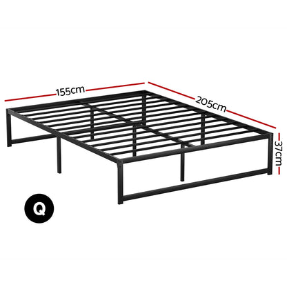 Artiss Bed Frame Queen Size Metal Frame TINO - Furniture > Bedroom > Beds & Bed Frames