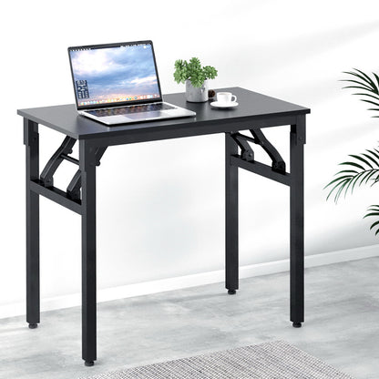 Artiss Computer Desk Foldable Balck 80CM Furniture > Office