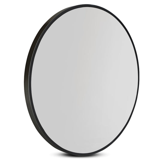 Embellir Wall Mirror Makeup 60cm Home Decor Framed Mirrors Bathroom Round Black - Health & Beauty > Makeup > Makeup