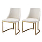 Artiss Dining Chairs Set of 2 Linen Fabric Frame Beige Furniture > Dining > Dining Set