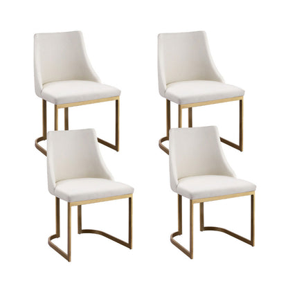 Artiss Dining Chairs Set of 4 Linen Fabric Frame Beige - Furniture > Dining > Kitchen & Dining Chairs