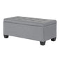 Artiss Storage Ottoman Blanket Box 97cm Linen Grey - Furniture > Living Room > Ottomans & Footstools