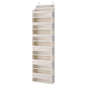 Over Door Storage Hanger Pantry 6-Tier 12 Pockets Fabric Organiser Beige