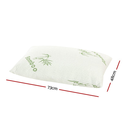 Giselle Bedding 4 Pack Bamboo Pillow Family Hotel - Home & Garden > Bedding > Pillows