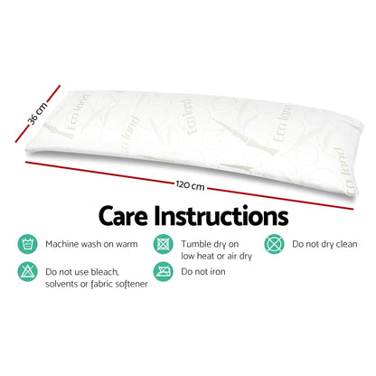 Giselle Bedding Body Support Pillow Bamboo Cover Home & Garden > Bedding > Pillows