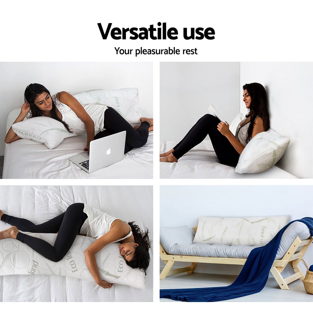 Giselle Bedding Body Support Pillow Bamboo Cover Home & Garden > Bedding > Pillows