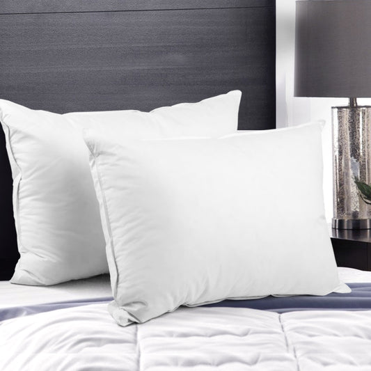 Giselle Bedding Duck Feather Down Pillow Twin Pack - Home & Garden > Bedding > Pillows